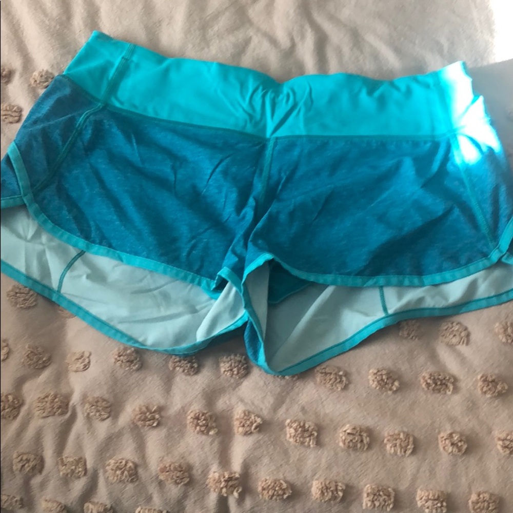 blue Lululemon shorts